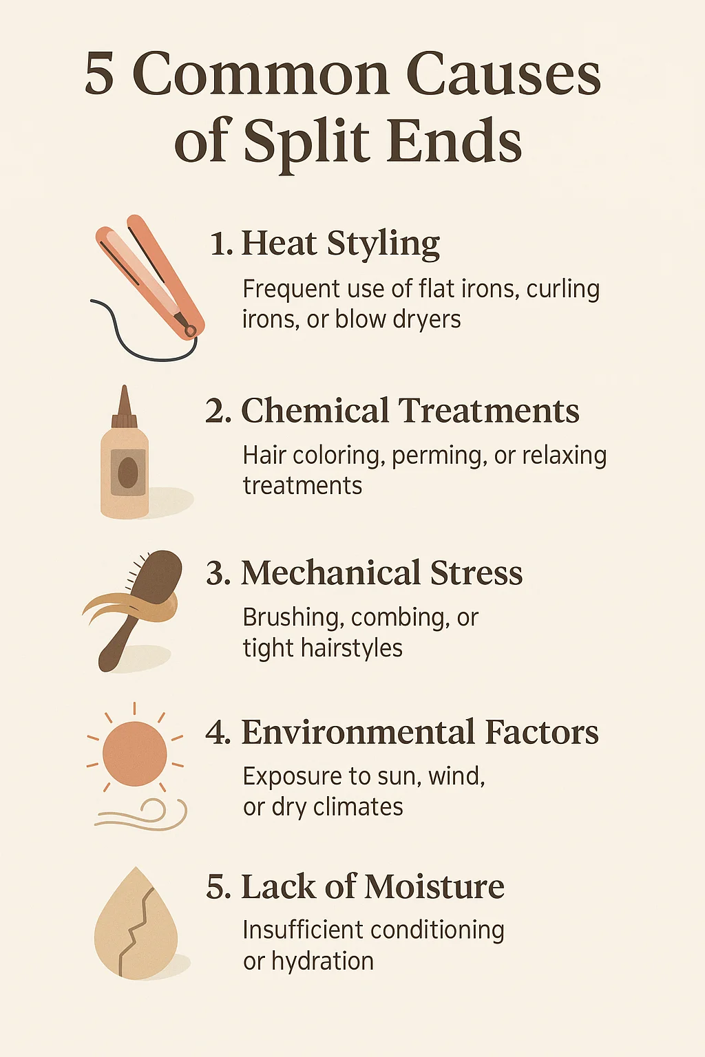 5 Common Causes of Split Ends